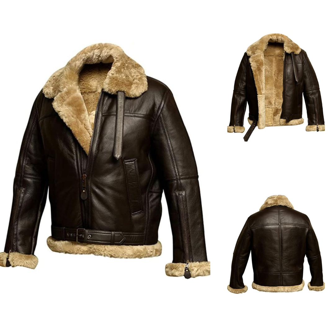 ADRIAN – SHEARLING AVIATOR JACKET