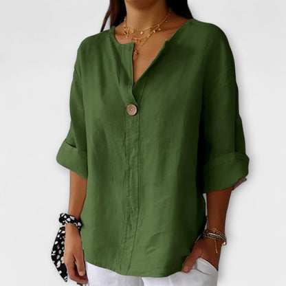 ARIA – LAIDBACK CHIC BUTTON BLOUSE
