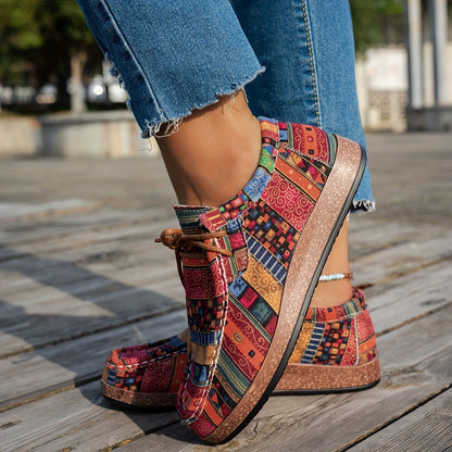 ADELINE – VIBRANT PATCHWORK COMFORT SNEAKERS