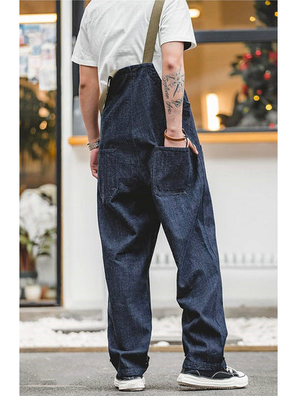 American Vintage Navy Deck Denim Overall
