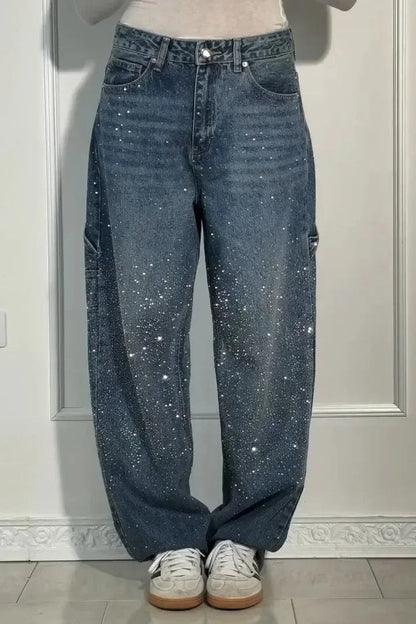 Victoria | High-Waist Glitter Jeans