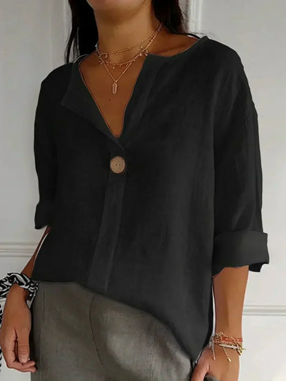 Juniper – Relaxed V-Neck Blouse