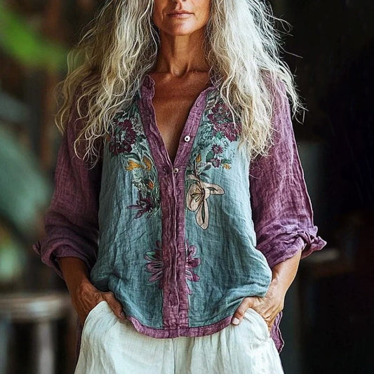 CAITLYN – THE BOHO EMBROIDERED SHIRT