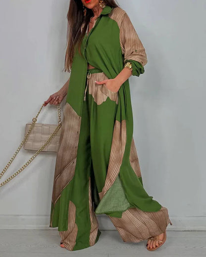 AMARA – ELEGANT FLOW DRAPE TWO-PIECE SET