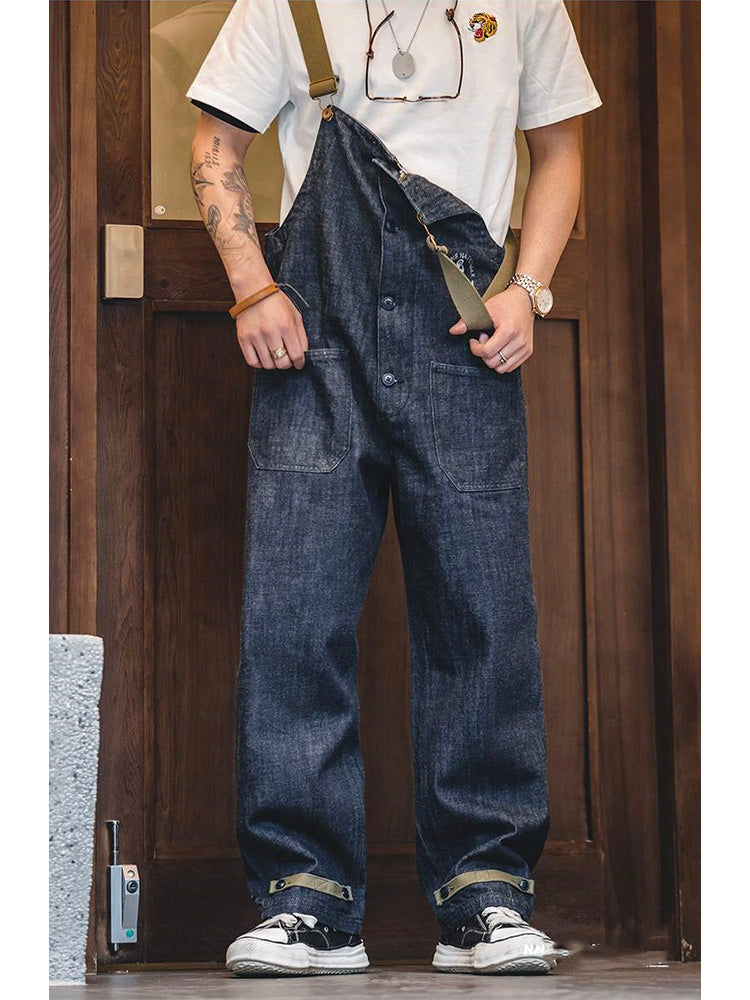 American Vintage Navy Deck Denim Overall