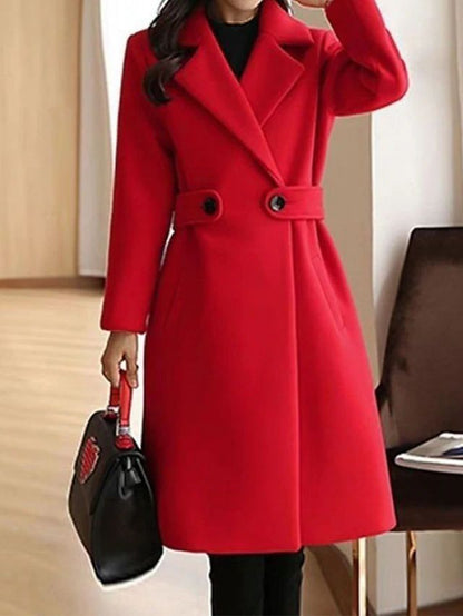 Aella - Elegant Long Wool Coat