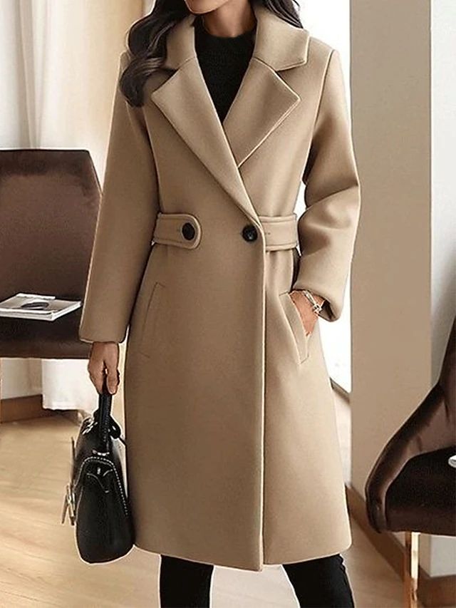 Aella - Elegant Long Wool Coat