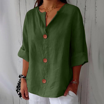 JULIA – RELAXED CHIC BUTTON BLOUSE
