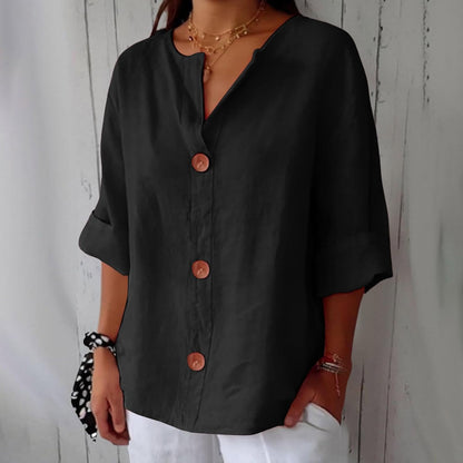 JULIA – RELAXED CHIC BUTTON BLOUSE
