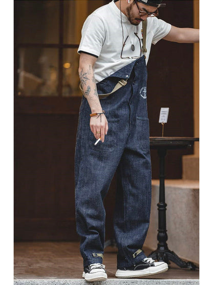 American Vintage Navy Deck Denim Overall
