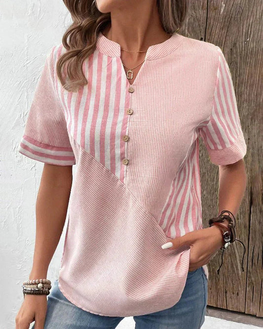 Marigold | Soft Striped Blouse