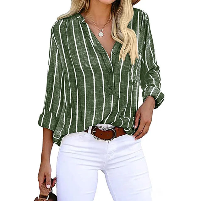 LILLIAN – RELAXED STRIPED BLOUSE