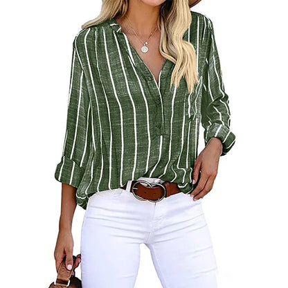 LILLIAN – RELAXED STRIPED BLOUSE