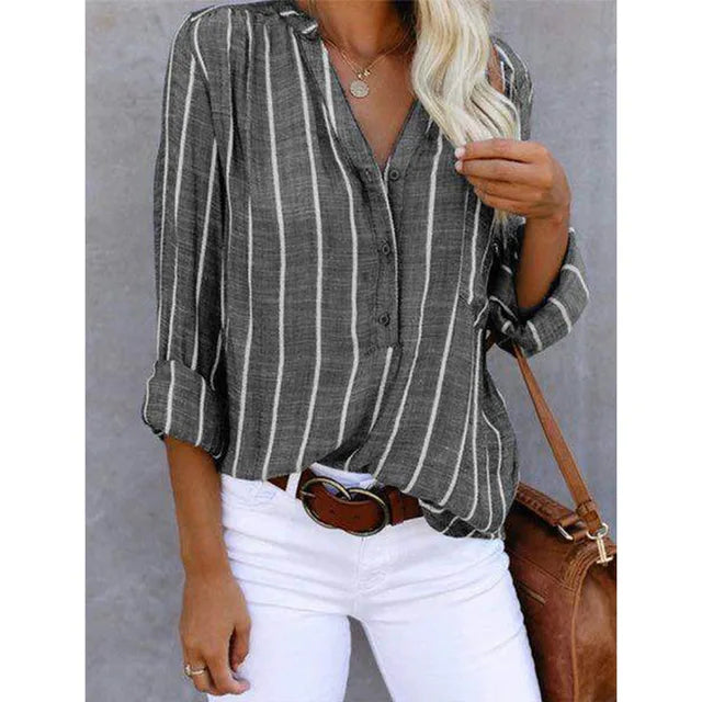 LILLIAN – RELAXED STRIPED BLOUSE