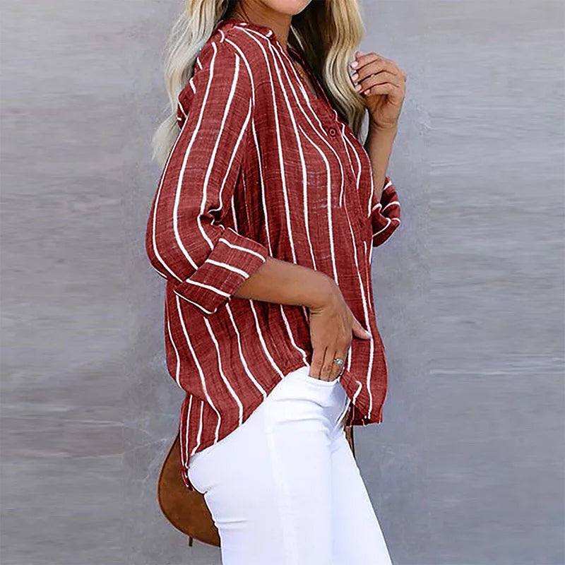 LILLIAN – RELAXED STRIPED BLOUSE