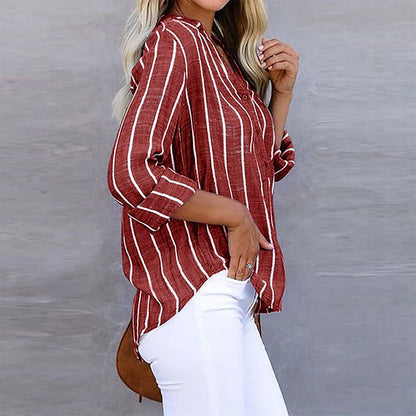 LILLIAN – RELAXED STRIPED BLOUSE