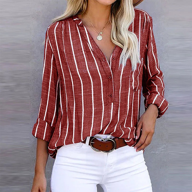LILLIAN – RELAXED STRIPED BLOUSE