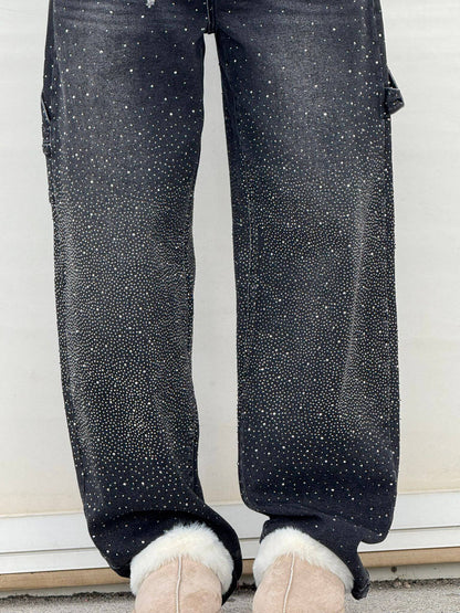 Victoria | High-Waist Glitter Jeans