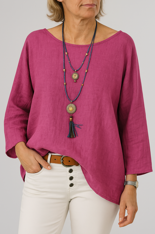 JANE – RELAXED BOAT NECK TUNIC