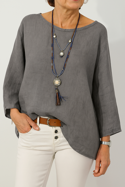 JANE – RELAXED BOAT NECK TUNIC