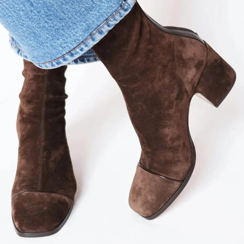 Aless - Elegant Suede Ankle Boots