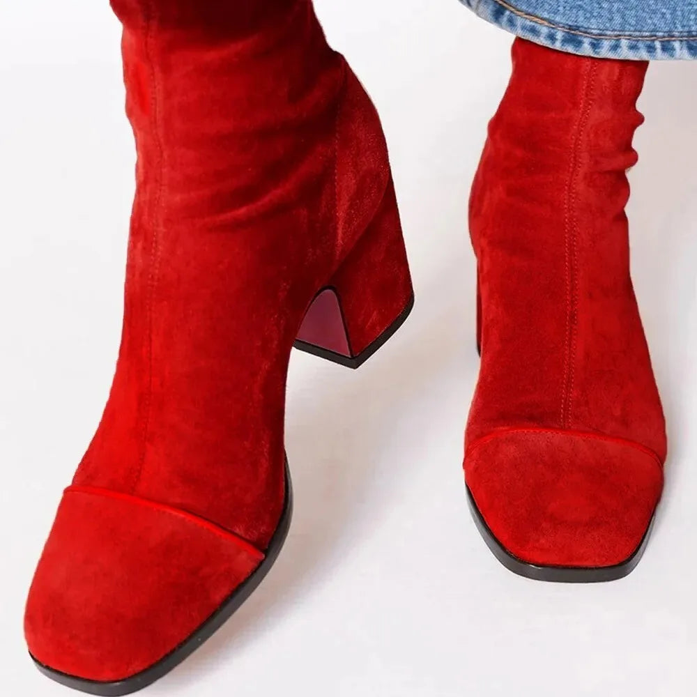 Aless - Elegant Suede Ankle Boots