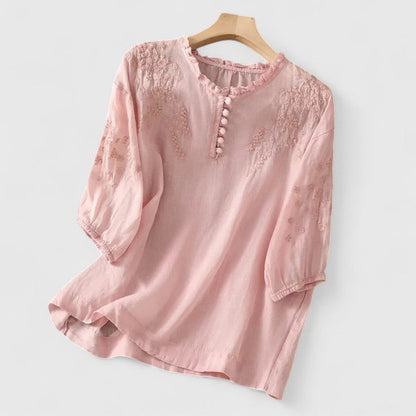 GRACE – BUTTON BLOOM BLOUSE
