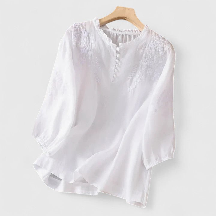 GRACE – BUTTON BLOOM BLOUSE