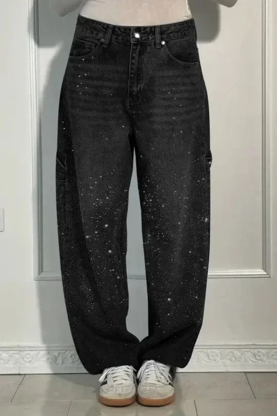 Victoria | High-Waist Glitter Jeans
