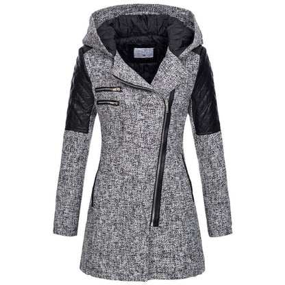 Zoë™ – Stylish Slant-Zip Winter Jacket