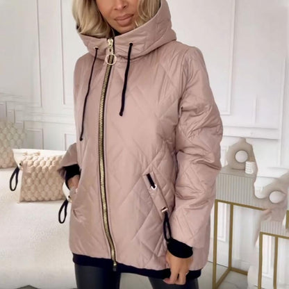 YANNAH – THE DIAMOND QUILTED HOODED JACKET