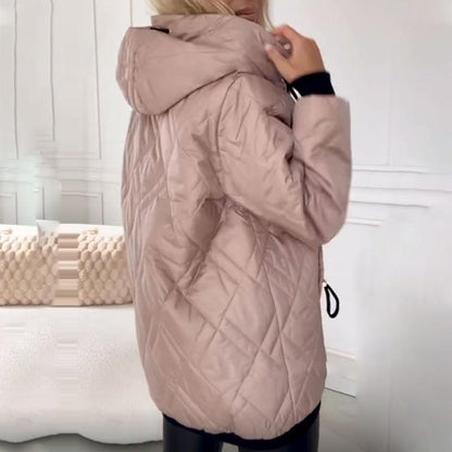 YANNAH – THE DIAMOND QUILTED HOODED JACKET